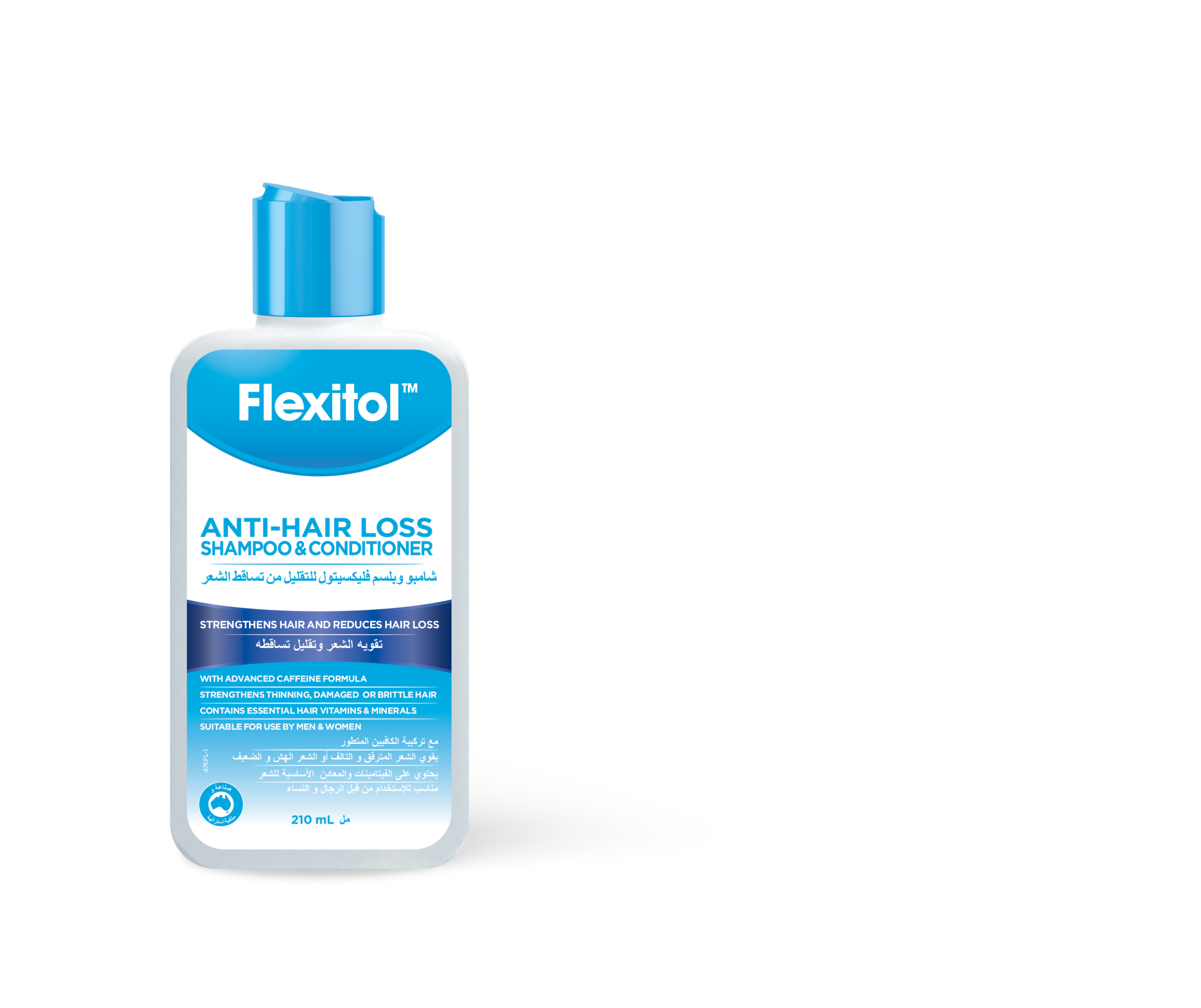Flexitol_GA_Anti Hair Loss Shampoo & Conditioner_ Front_210mL_RGB