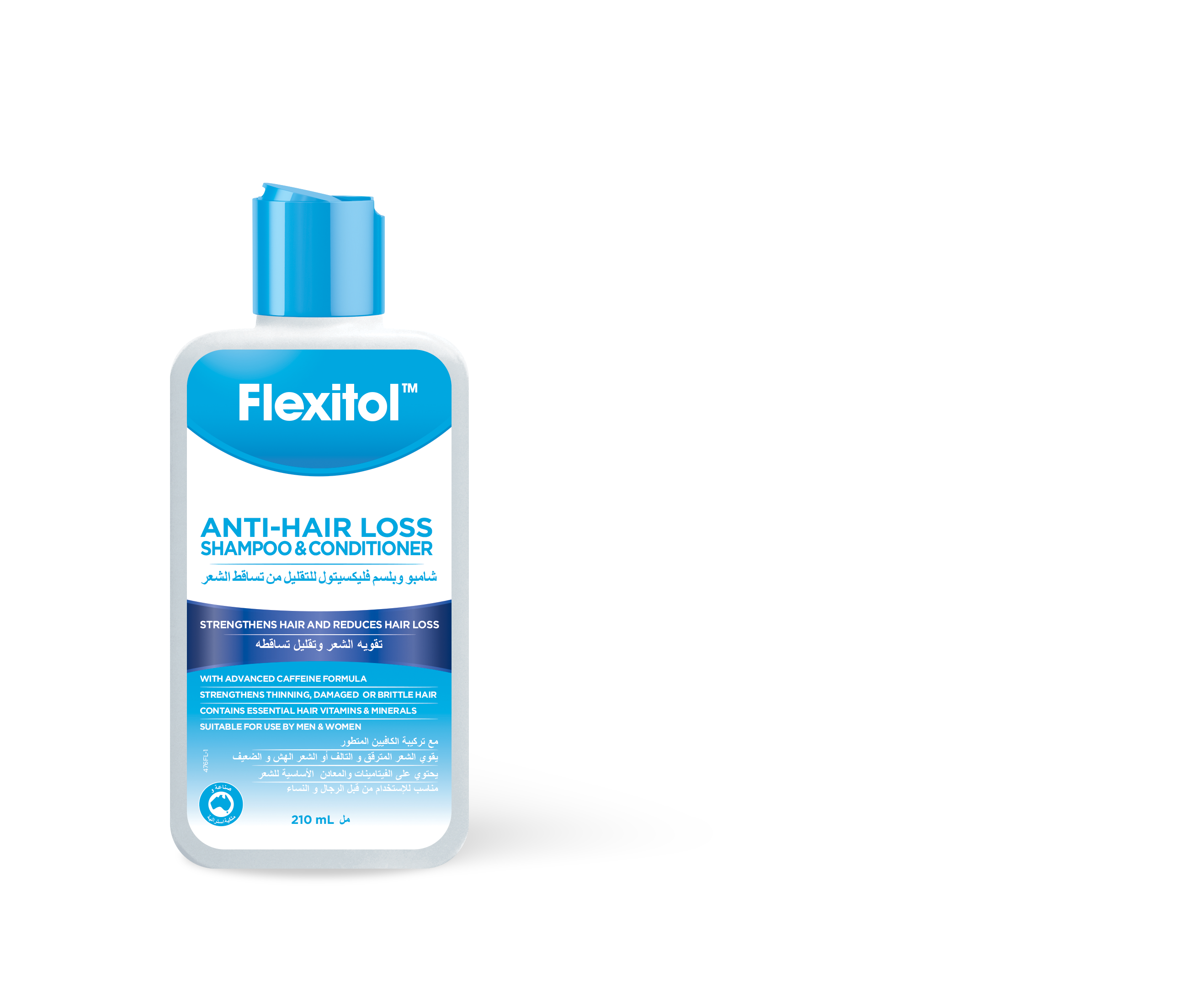 Flexitol_GA_Anti Hair Loss Shampoo & Conditioner_ Front_210mL_RGB
